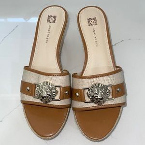 Ann Klein Elissabet Gold Lion Espadrilles